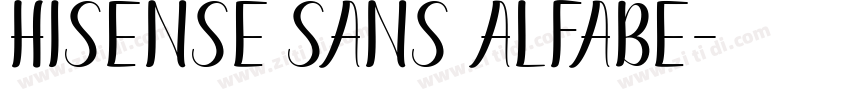 Hisense Sans Alfabe字体转换